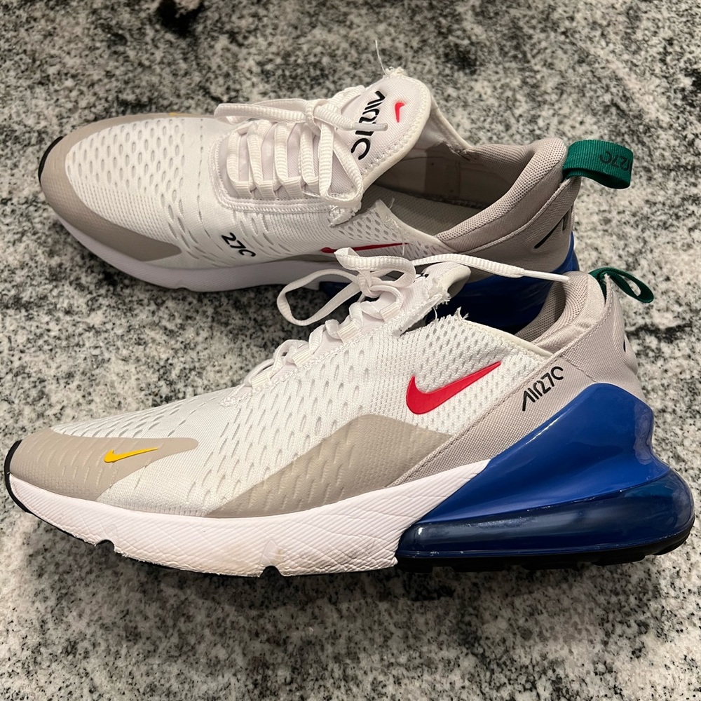Nike AIR MAX 270 'WHITE GAME ROYAL'. Worn twice. Men’s size 11.